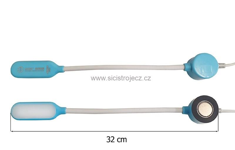 Lampička LED 3W na magnet, připojení 1x230V