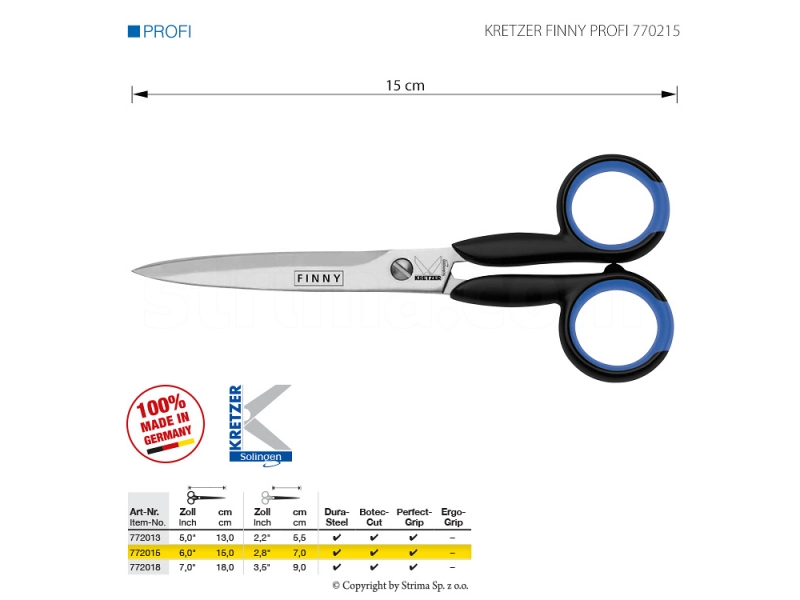 Nůžky KRETZER FINNY PROFI 772015