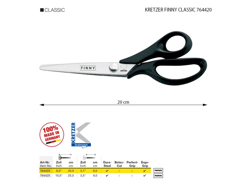 Nůžky KRETZER FINNY CLASSIC 764420