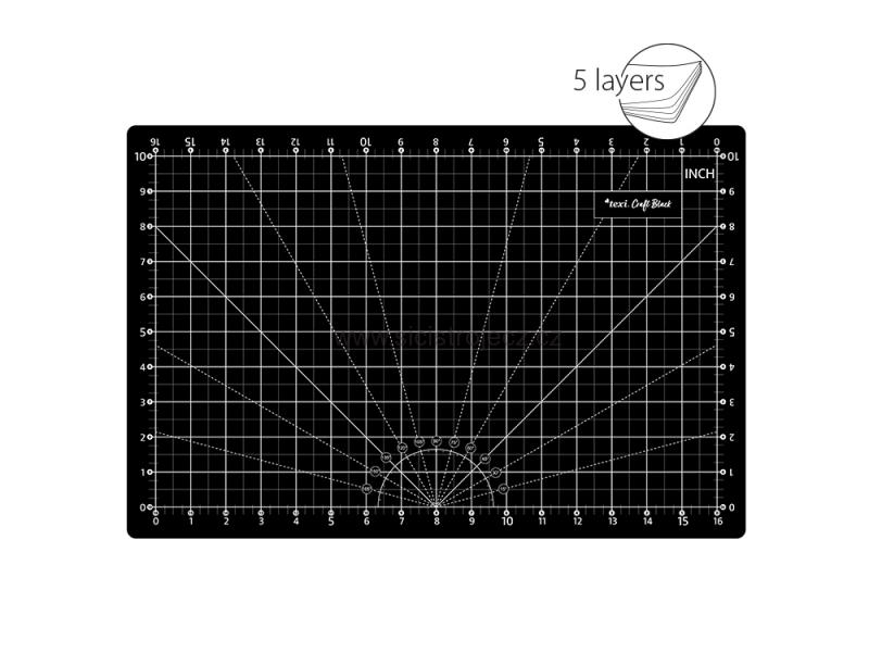 Řezací podložka TEXI BLACK 45X30