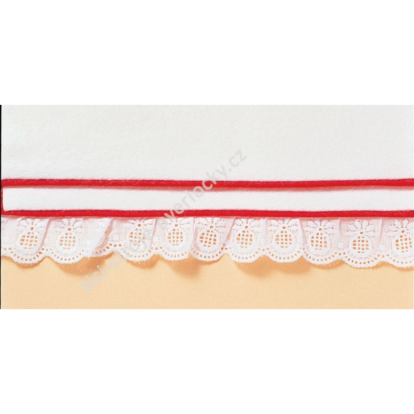 Patka pro všívání šňůrek, dutinek, lampasů 3mm