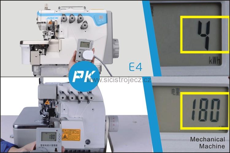 Jack E4-3-02/233 3-nitný overlock, šířka stehu 4mm, DD