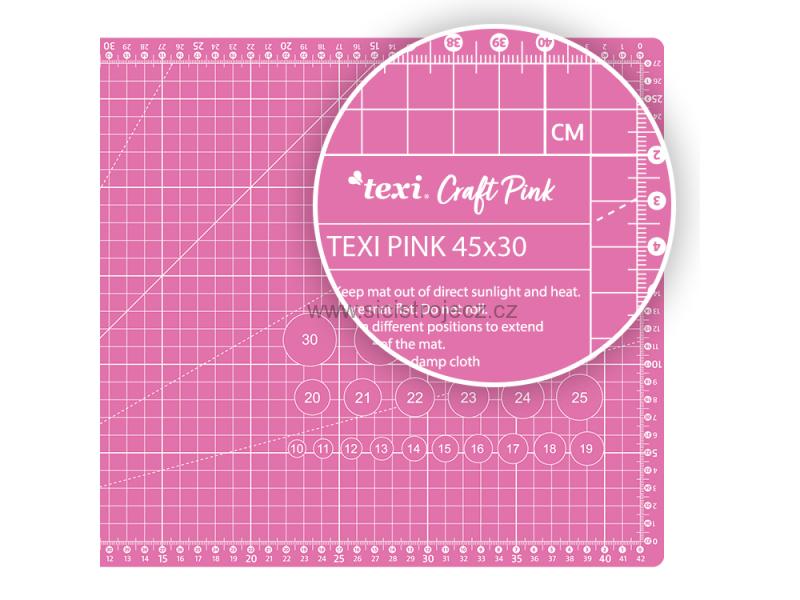 Řezací podložka TEXI PINK 45X30