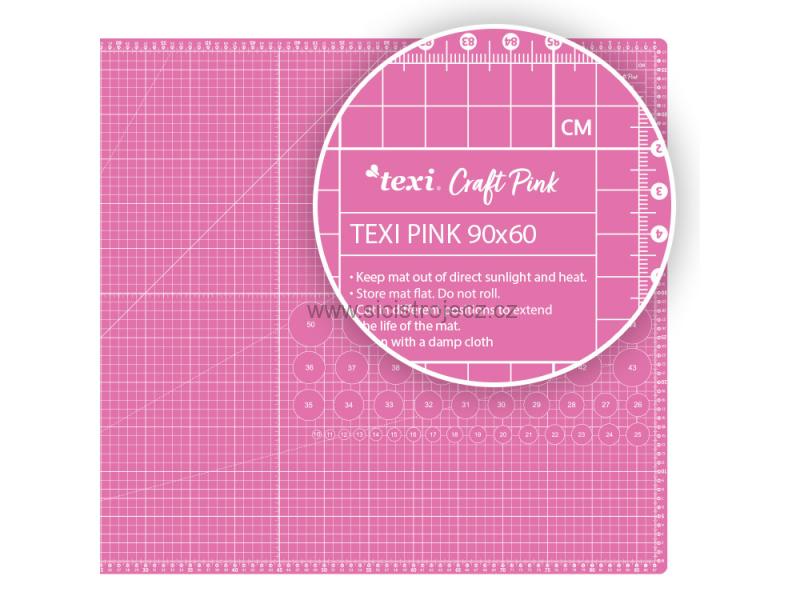 Řezací podložka TEXI PINK 90X60