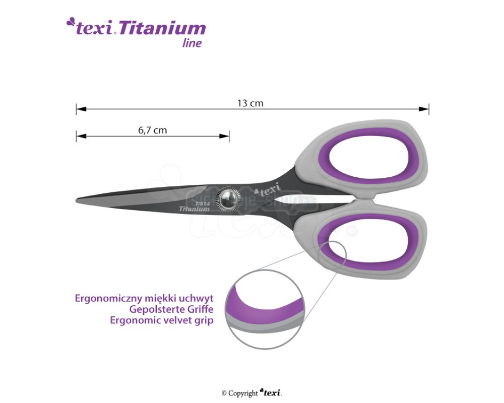 Titanové nůžky TITANIUM TiDuo850