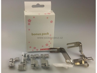 Sestava 6 kusů patek a vodičů Janome
