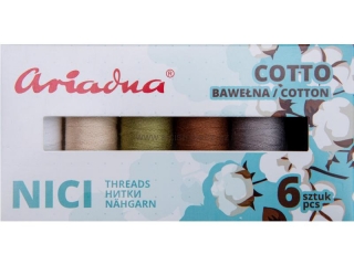 Sestava nití Cotto Earth Cotto 80/170 m - 6 barev (zem)