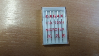 Organ jehly do domácích šicích strojů 130/705H Microtex  síla 60-80