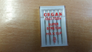 Organ jehly do domácích šicích strojů SUPER STRETCH 130/705H HAx1  síla 75