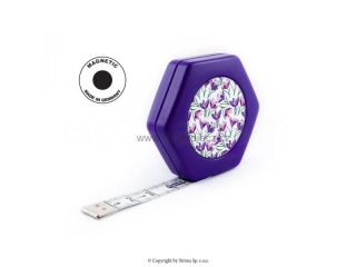 Krejčovský metr HEXAGON MAGNETIC  PURPLE