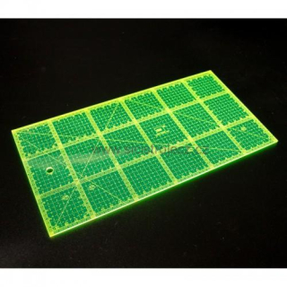 Patchworkové pravítko - 15x30 cm - fluo