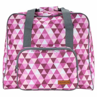 Taška na overlock Diamond Design růžová