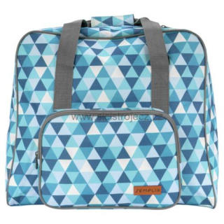 Taška na overlock Semplix Diamond Design (modrá / petrolejová)