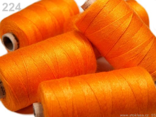 Nitě riflové 200m 35x3 barva 224 - oranžová