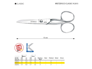 Nůžky KRETZER ECO CLASSIC 912015