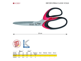 Nůžky KRETZER SPIRALE CLASSIC 972020