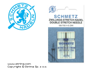 Dvojjehla na pleteninu 130/705 H-S ZWI SMS 2,5 75 STRETCH TWIN