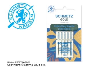 Jehly zlaté vyšívací 130/705 H-ET VMS 75 GOLD EMBROIDERY